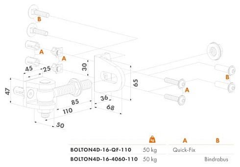 Купить Прикручиваемая петля Locinox (Бельгия) BOLTON4D-16-QF — для калитки и ворот в Тимашёвске